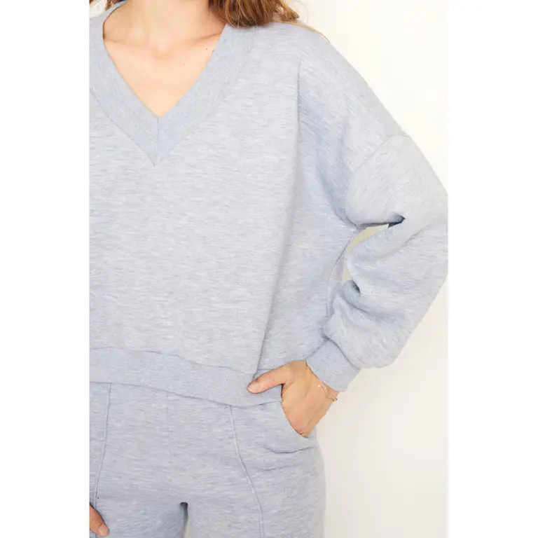 RE/BORN Athena sweater - Gray melange