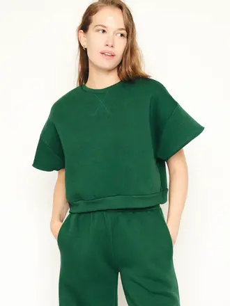 RE/BORN Raffaëlla top - Forest green