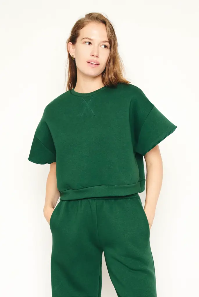 RE/BORN Raffaëlla top - Forest green