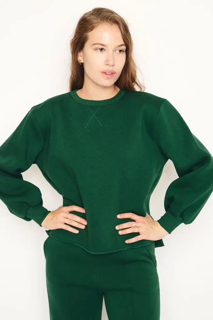 RE/BORN Kai sweater - Forest green