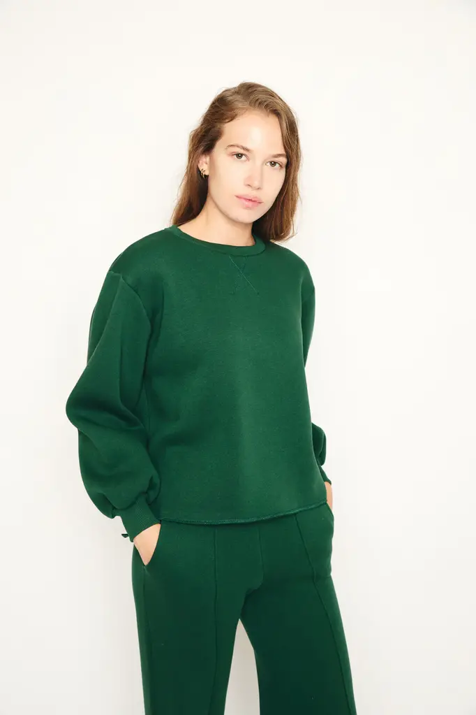 RE/BORN Kai sweater - Forest green