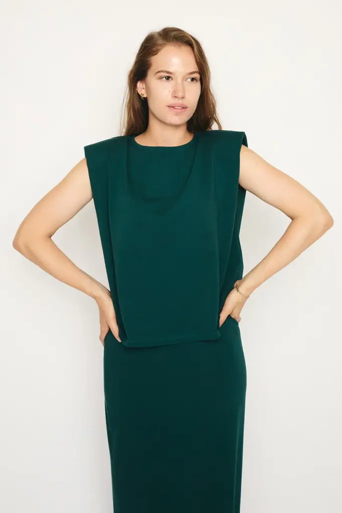 RE/BORN Lien top - Forest green