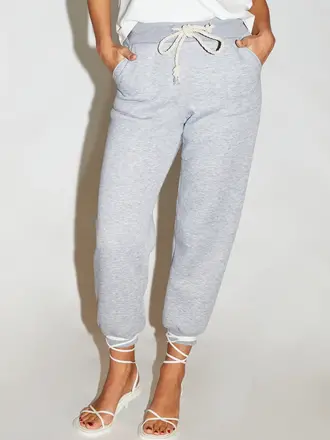 RE/BORN Rosalia Pants - Gray Melange