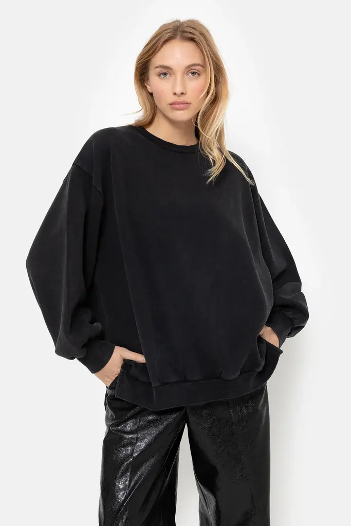 Âme Antwerp Ulla Cotton Sweater - Vintage Black