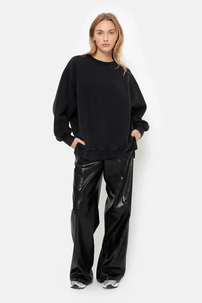 Âme Antwerp Ulla Cotton Sweater - Vintage Black