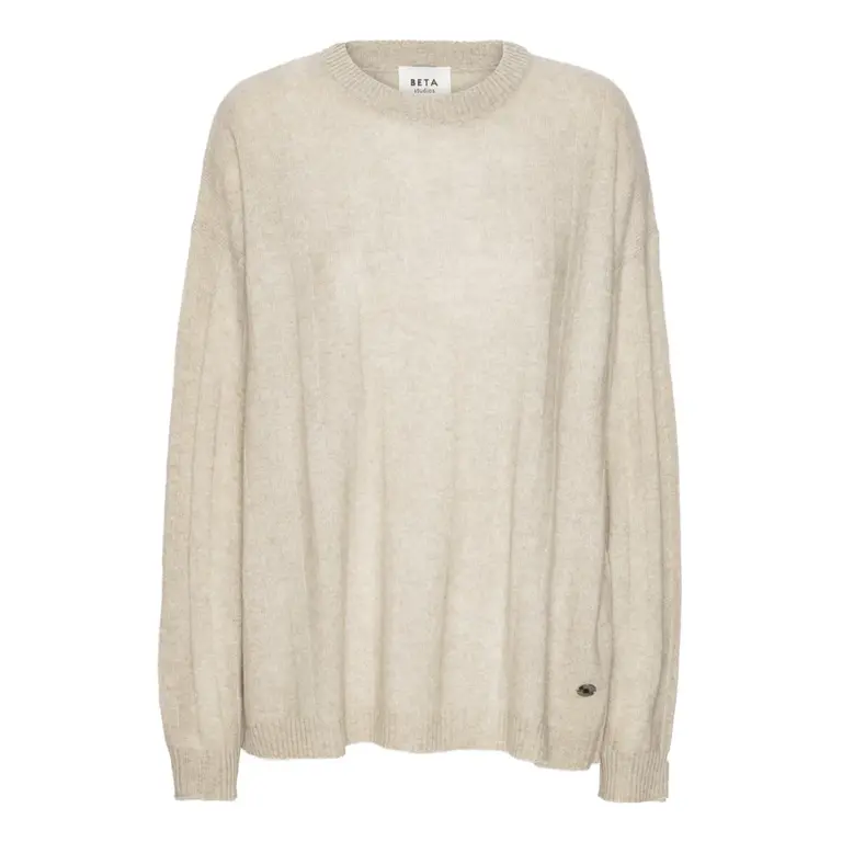 Beta Studios Karen Oversized Knit - Sand Melange