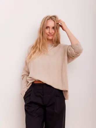 Beta Studios Karen Oversized Knit - Sand Melange