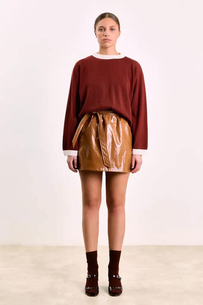 Studio Clique Tosca Shiny Skirt - Caramel