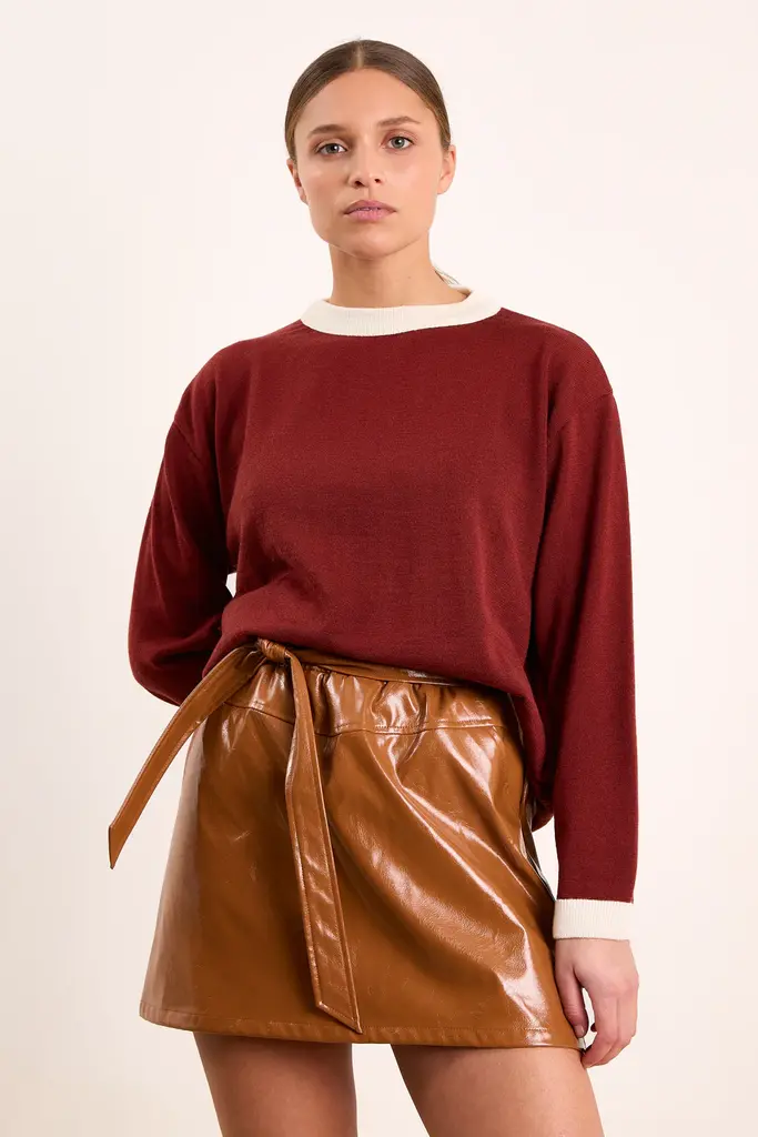 Studio Clique Tosca Shiny Skirt - Caramel