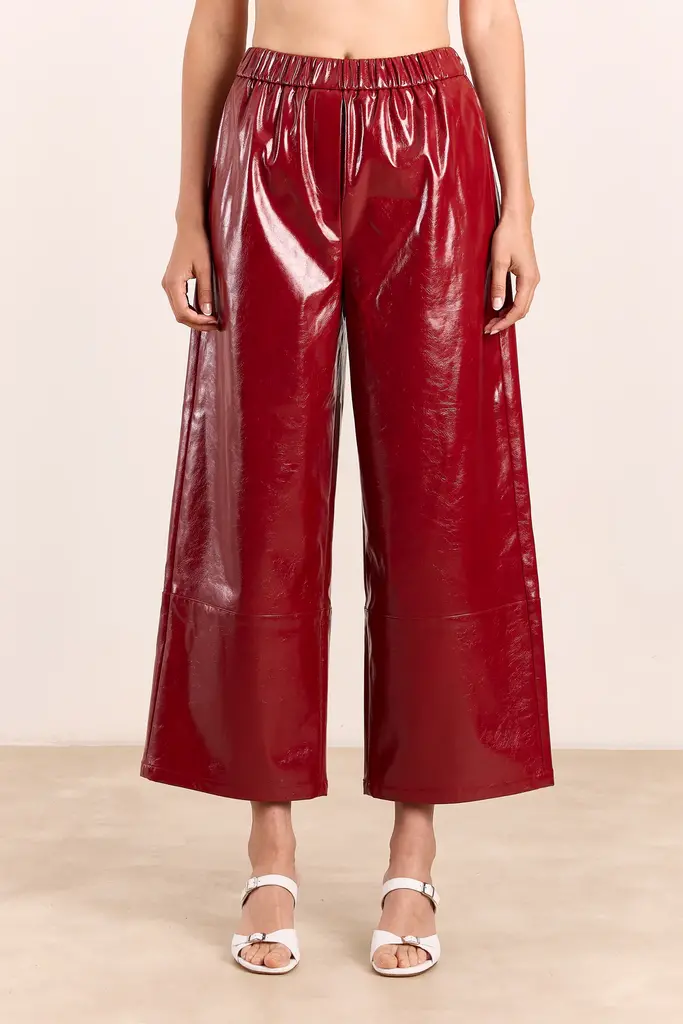 Studio Clique Tessa Shiny Pants - Raspberry Red