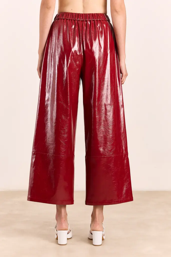 Studio Clique Tessa Shiny Pants - Raspberry Red