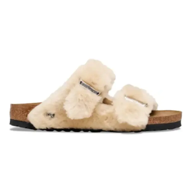 Birkenstock Arizona Shearling Cover Upper - Sandcastle