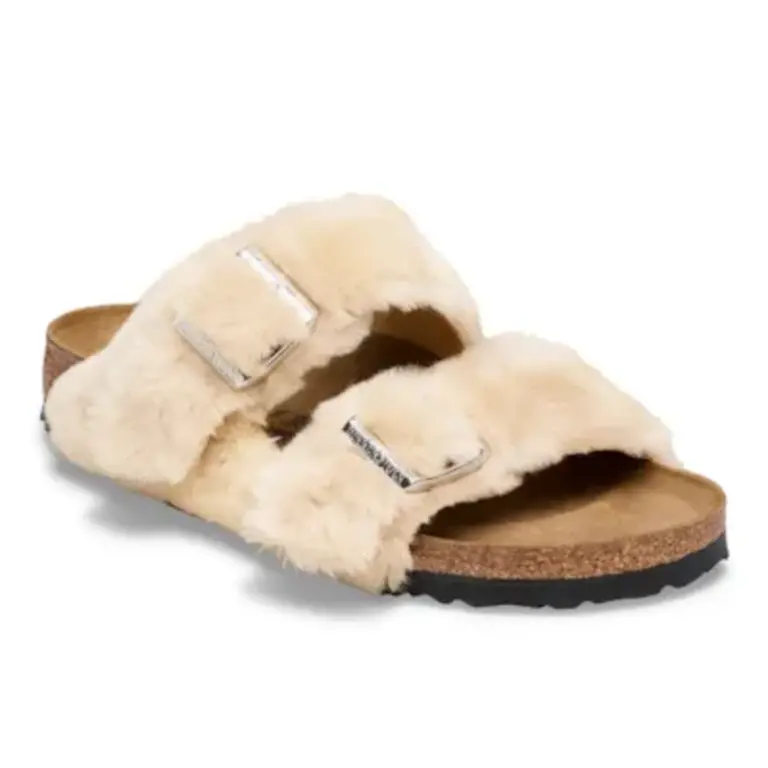 Birkenstock Arizona Shearling Cover Upper - Sandcastle