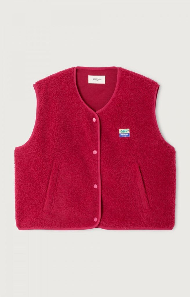 American Vintage Hok Vest - Magenta Chine