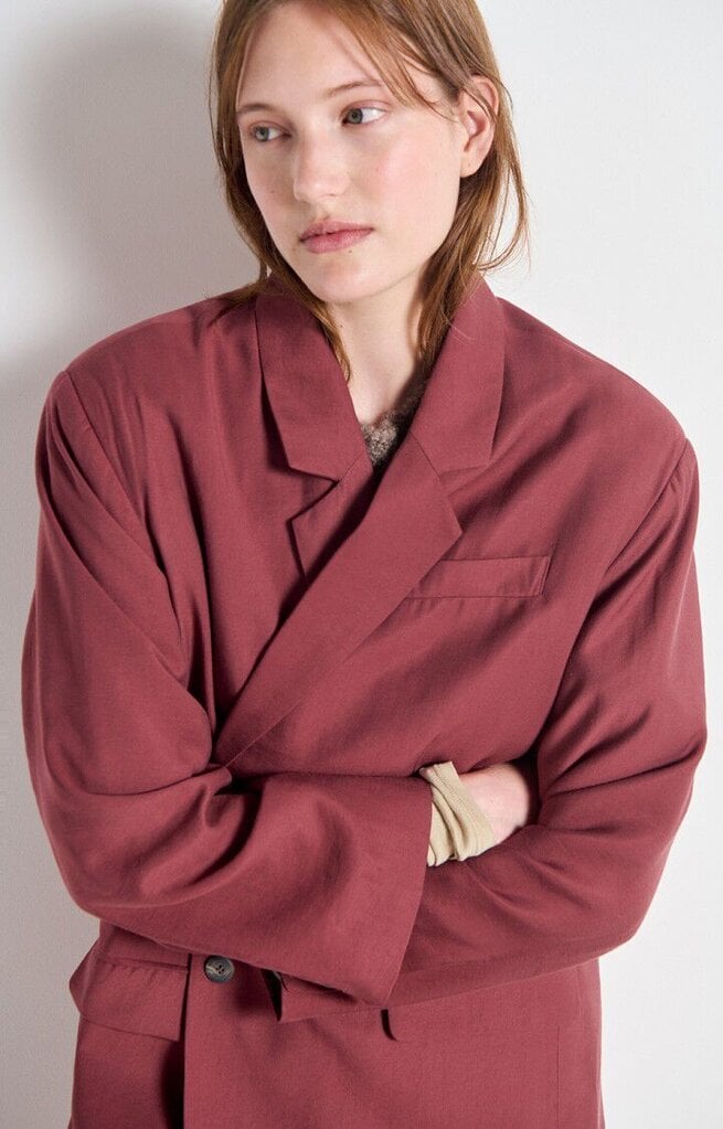 American Vintage Lanow Blazer - Cerisier