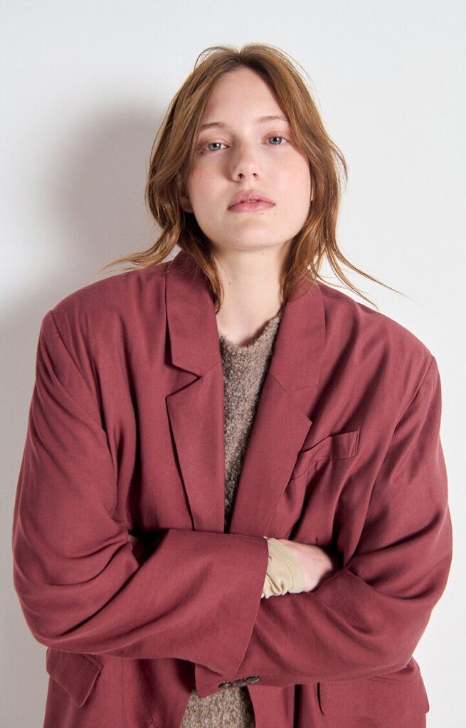 American Vintage Lanow Blazer - Cerisier