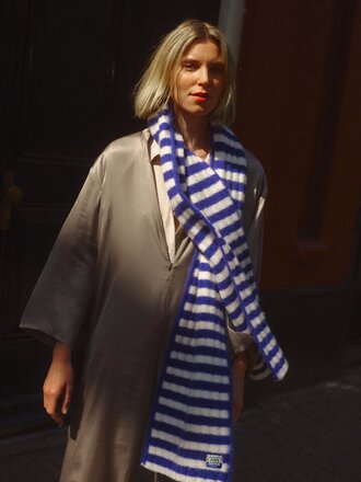 American Vintage Vito Echarpe - Blue Royal stripe