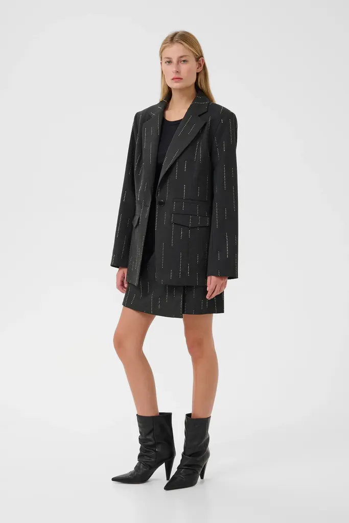 Gestuz Zadira Blazer - Dark Grey Melange