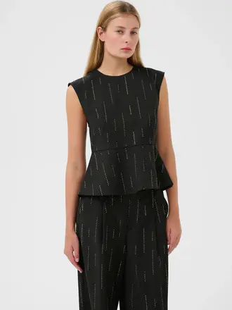 Gestuz Zadira Pants - Dark Grey Melange