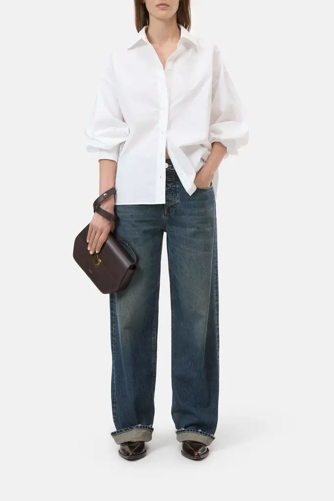 Closed Cape shirt - White