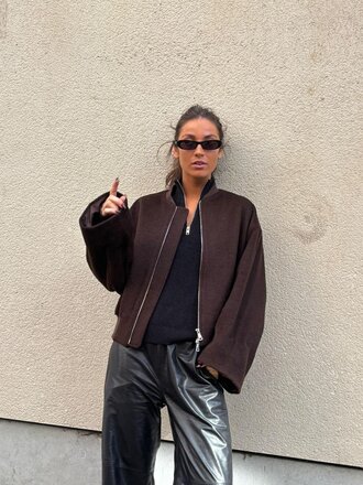 Birgitte Herskind Monica Wool Bomber - Brown