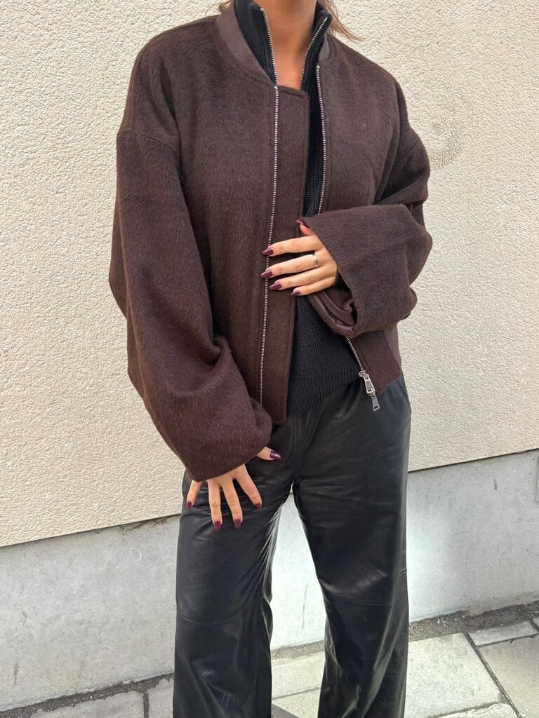 Birgitte Herskind Monica Wool Bomber - Brown