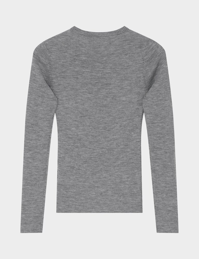 DAY Mariana Top - Medium Grey Melange