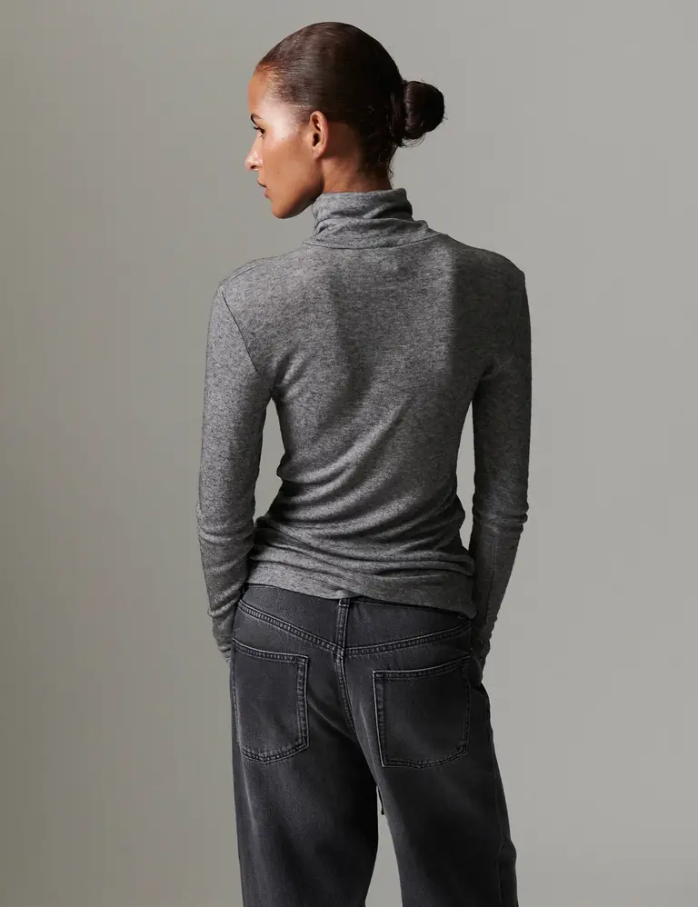 DAY Eve Top - Medium Grey Melange