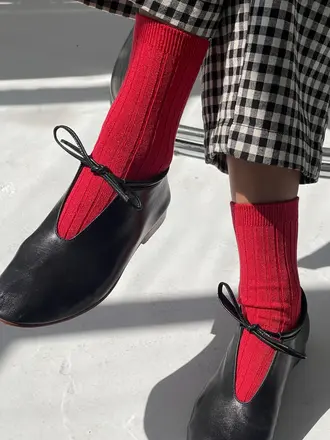 Le Bon Shoppe Her Socks Lurex - Ruby Glitter