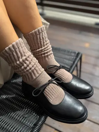 Le Bon Shoppe Ballet Socks - Mocha Mousse