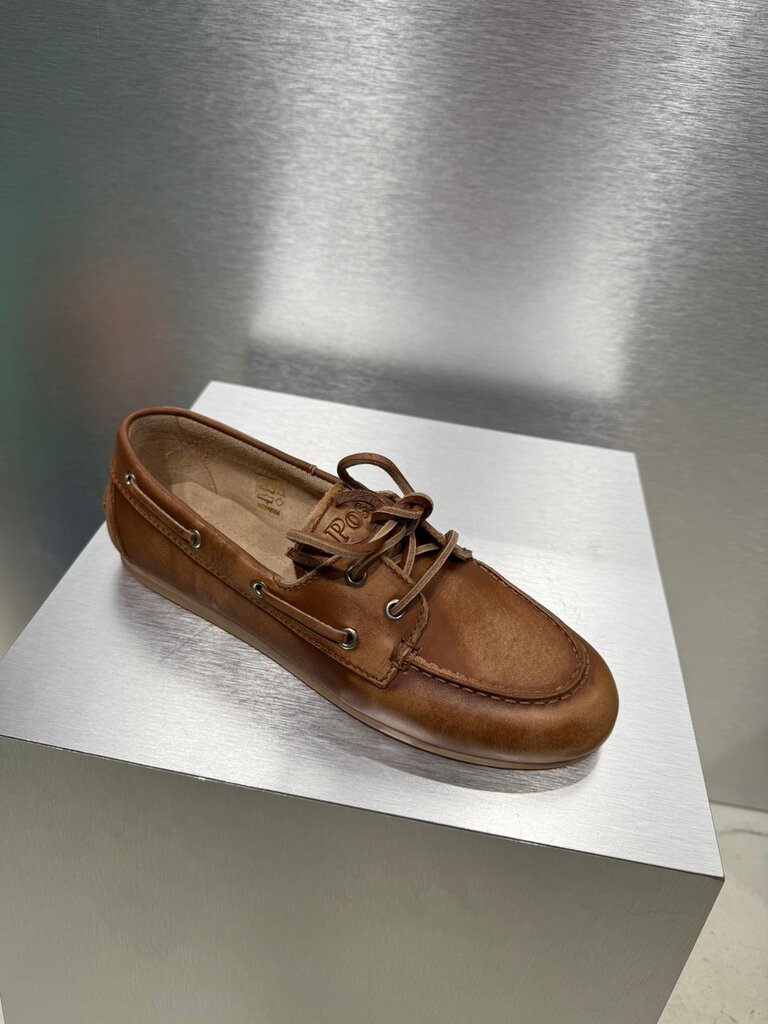 Posa Boat Loafer Brushed Leather - Brown