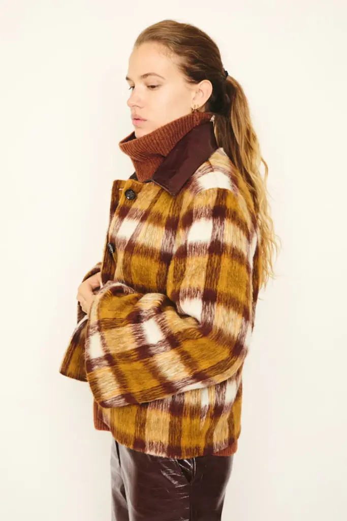 RE/BORN Kaia Jacket - Brown Check