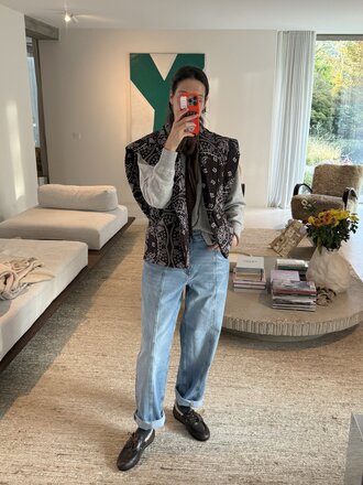 Aokyanos Brooklyn Bandana Vest - Chocolat