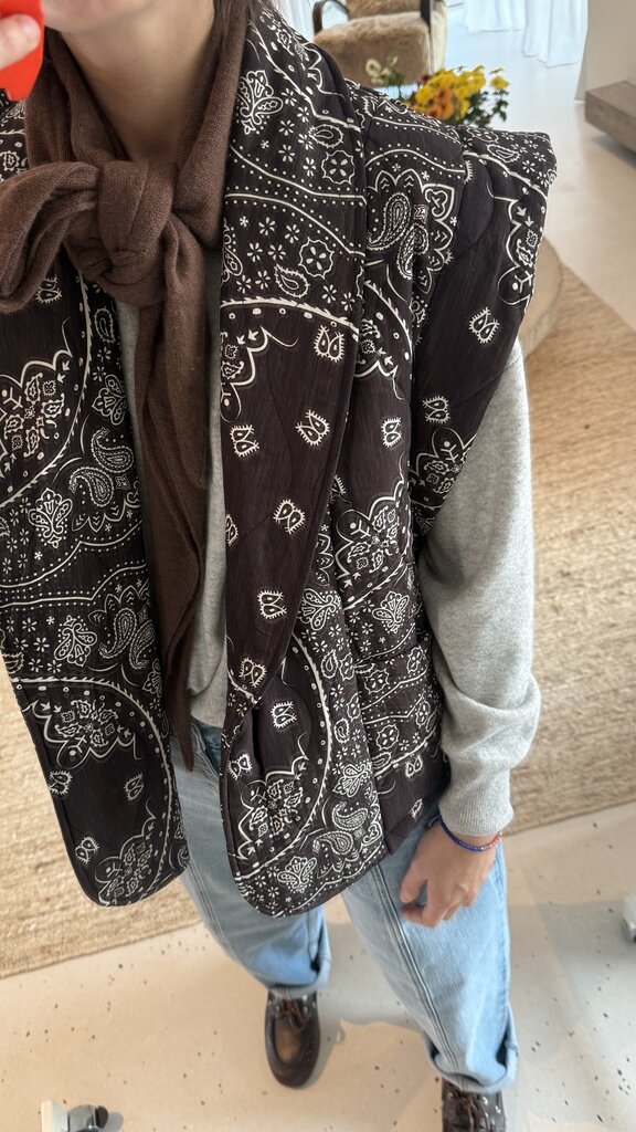 Aokyanos Brooklyn Bandana Vest - Chocolat