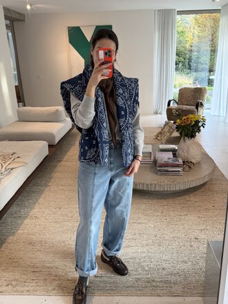 Aokyanos Brooklyn Bandana Vest - Navy