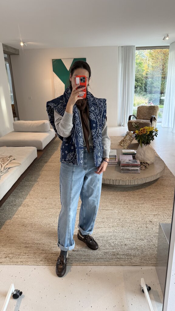 Aokyanos Brooklyn Bandana Vest - Navy