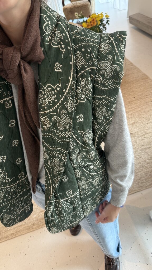 Aokyanos Brooklyn Bandana Vest - Kaki