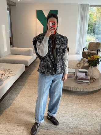 Aokyanos Brooklyn Bandana Vest - Anthracite