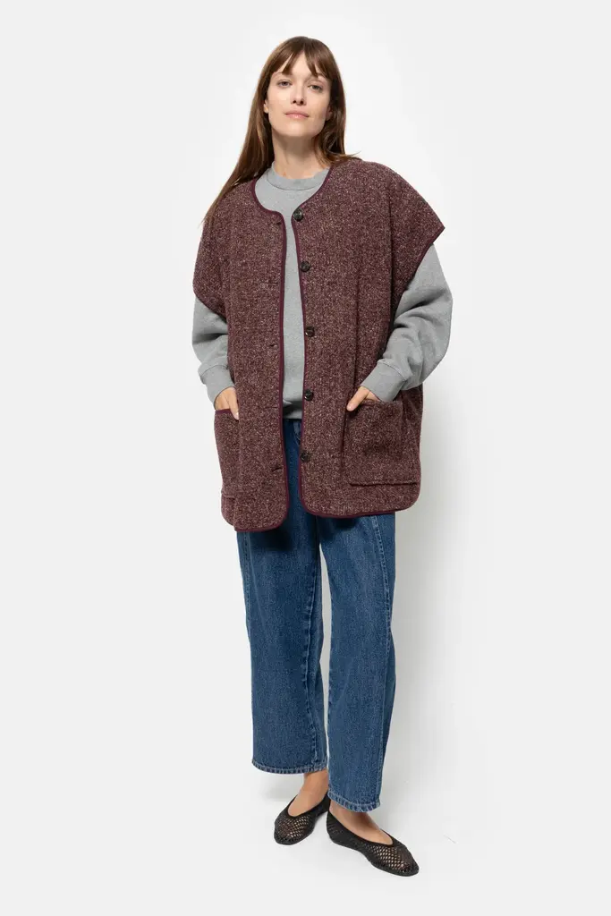 Âme Antwerp Ines Wooly Jacket - Plum