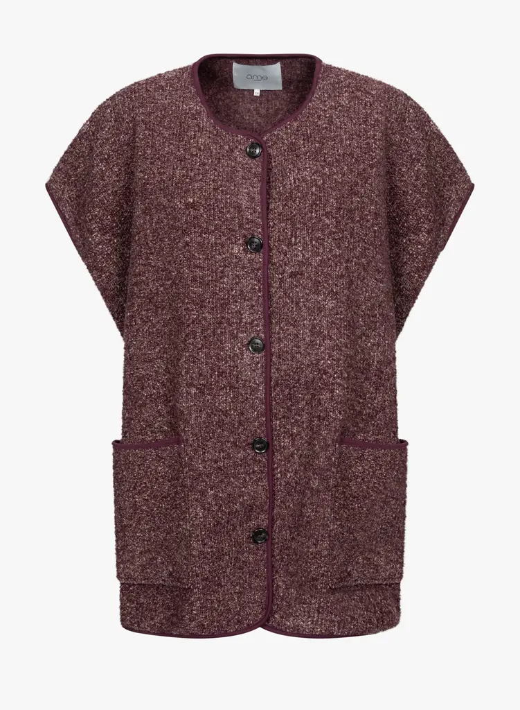 Âme Antwerp Ines Wooly Jacket - Plum