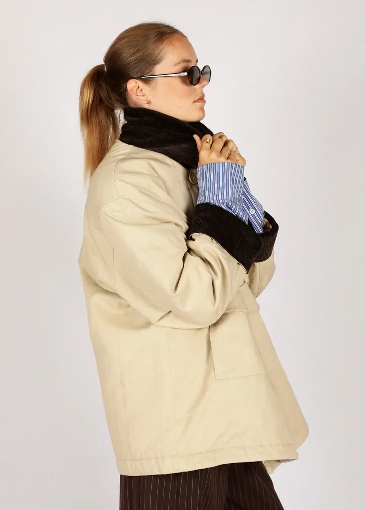 NOTED Boris Coat - Beige/Brown