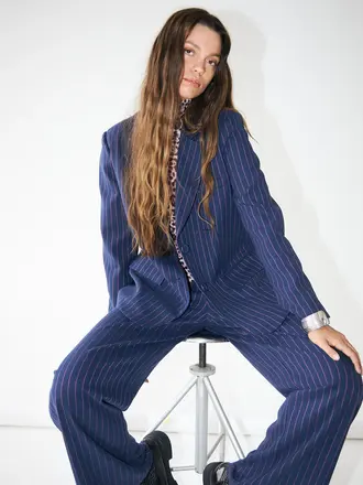 Lolly's Laundry Ryan Blazer - Dark Navy/Pink