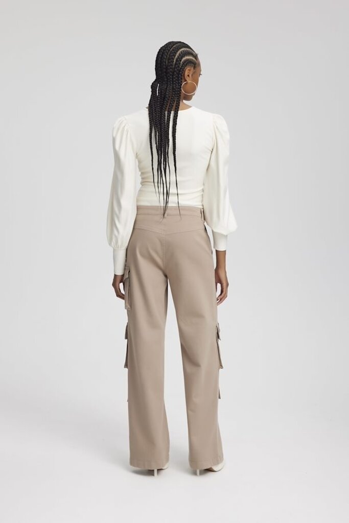 Gestuz Rifa V-Neck Blouse - Egret