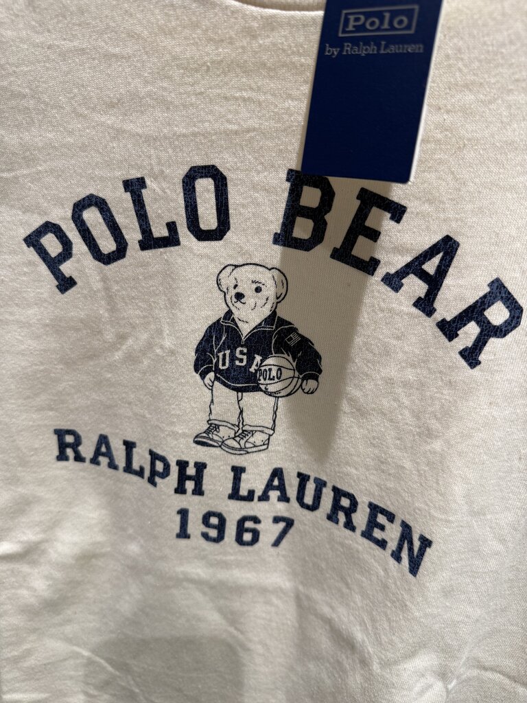 Ralph Lauren Polo Bear Cotton Jersey - Deckwash White