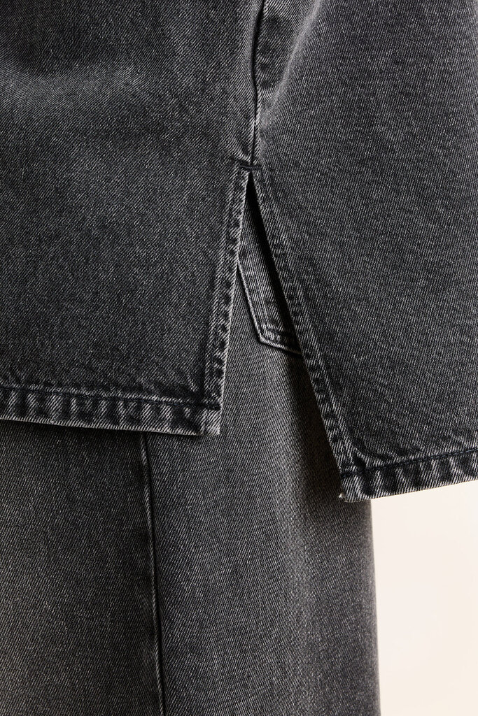 Studio Clique Vicky denim shirt - Overdye black
