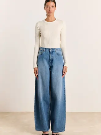 Studio Clique Heidi denim pants - Clear blue