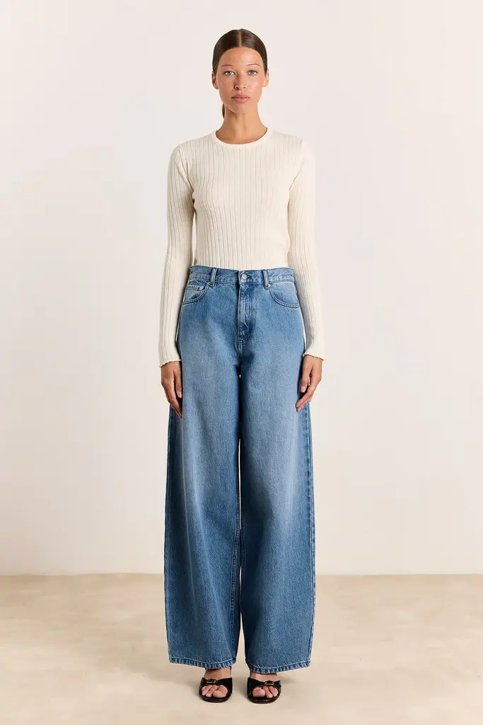 Studio Clique Heidi denim pants - Clear blue