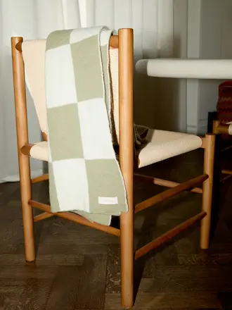 Studio Clique Suzy scarf - Green/ off white Checks