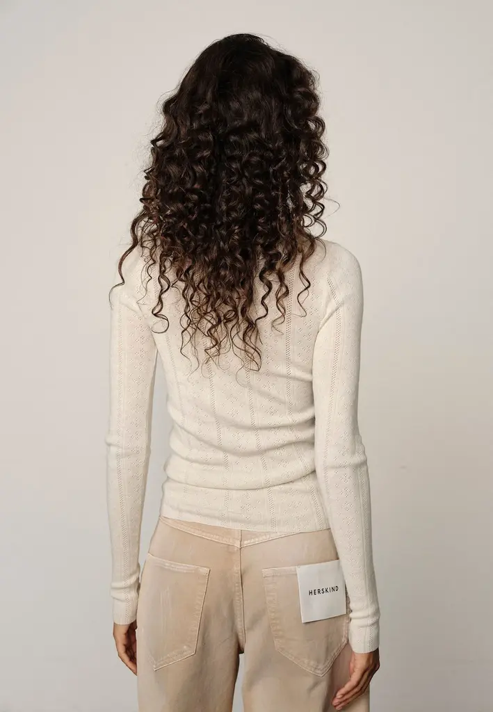 Birgitte Herskind Camb knit - Off white pointelle
