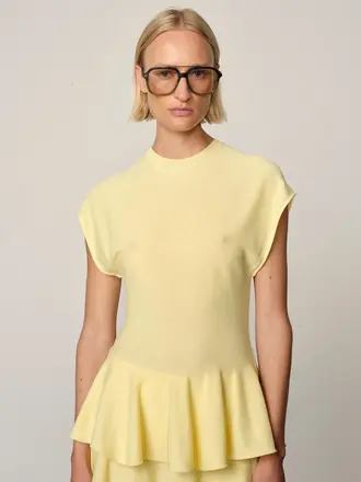 Birgitte Herskind Sean knit blouse - Citrine
